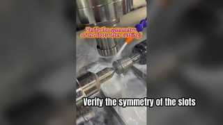 ตรวจสอบความสมมาตรของร่องหลังการตัดหรือไม่?